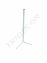 Bază de manechin cu trepied din metal alb mat
