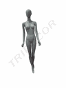 全身女站模灰色 Maniqui Mujer Recto Color Gris