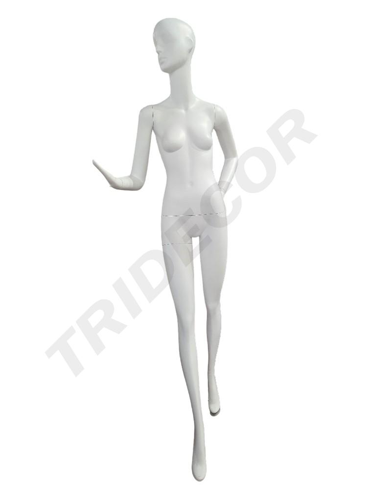 白色亚光高女模特 Maniqui de Mujer Blanco Mate