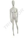 奶白色高女模特号肤色 Maniqui de Mujer Sentado Color Blanco Crema