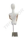 Fabric bust with head Golden Base light wood arms articulated body