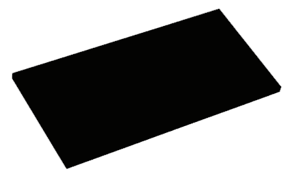 Wooden shelves 60x30 cm black color 19 mm
