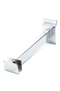 挂槽板椭圆卡扁管钩 Soporte de Tubo Rectangulo para Pane de lama Cromado 20cm 50/caja