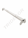 单边脚白色横杆 Barra Simple de Cremallera blanco Mate 59.5X5cm 20undes/caja