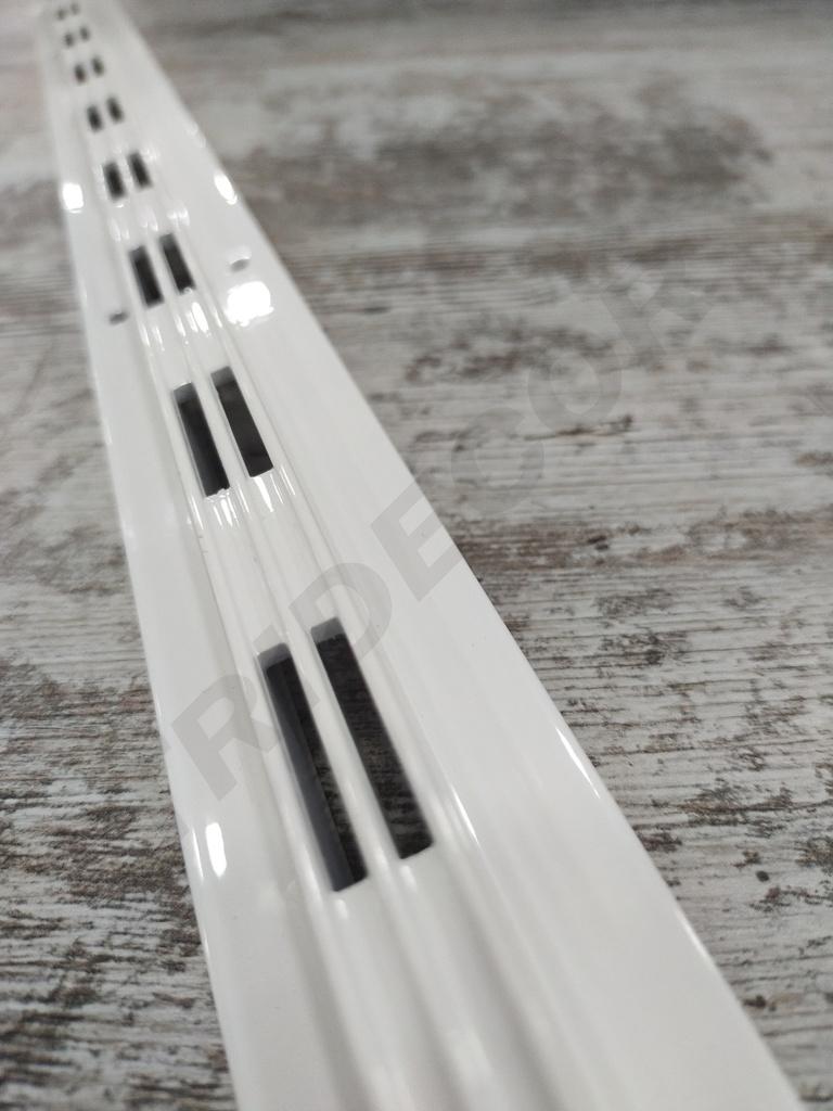 细槽双排孔支条白色 Cremallera Aluminio Color Blanco 240cm