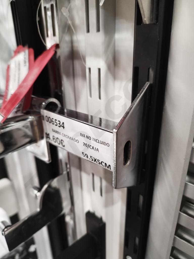 电镀横杆 Barra Simple Cromado 59.5X5cm 20/caja 