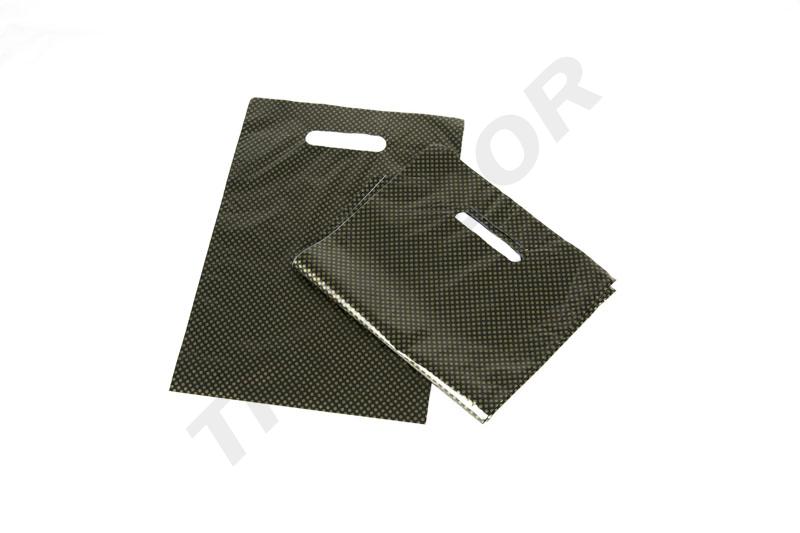 Bolsa de Plástico Asa Troquelada 25X35cm Punto Oro100 /Pq 10Pq/caja 