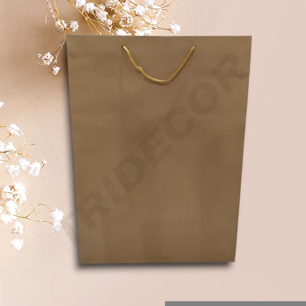 Paper Bag with Drawstring Handle Havana Color 44X32X14cm