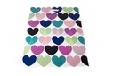 Bolsas De Plástico Reforzadas Estampado Corazones 50x60 Cm