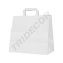 Take Away Bag White Color 32X22X32cm 25 units