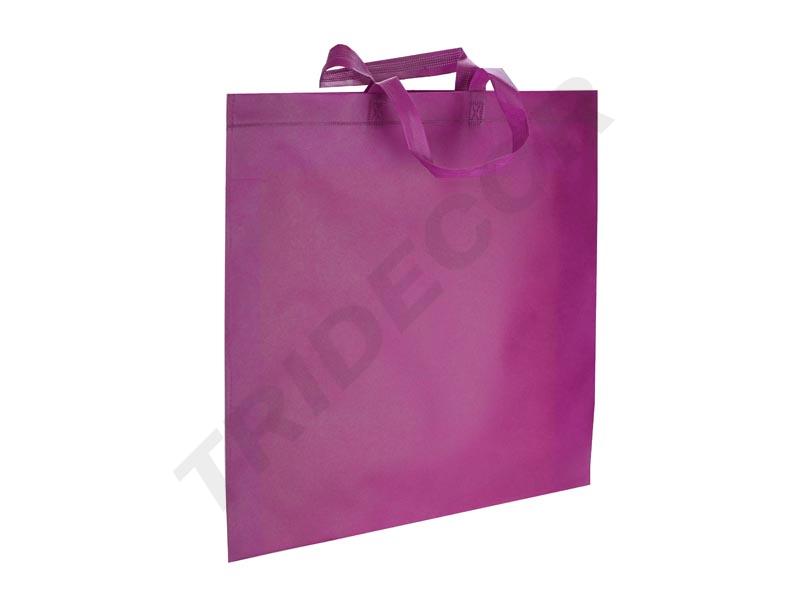Bolsa de Tela 100G Con Asa la rga Color Fucsia de 50X40+12cm 25Uds/Paq 16/caja
