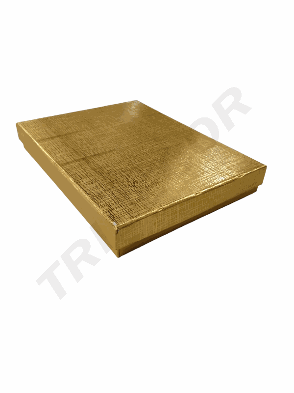 Caja Joyería Con Interior De Terciopelo Negro, 2 Unidades 21x16x3 cm