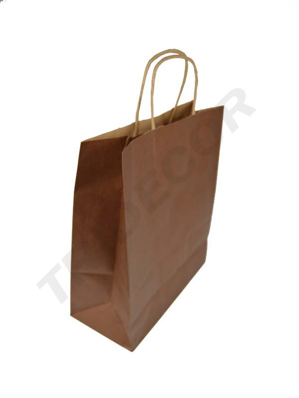 Bolsa Papel Marron 27X12X37cm 25/Pq 250/caja