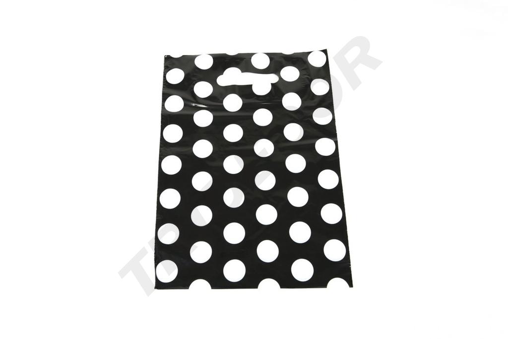 Bolsas Troqueladas 25X35 Cm Topos Blancos 100 Unidades