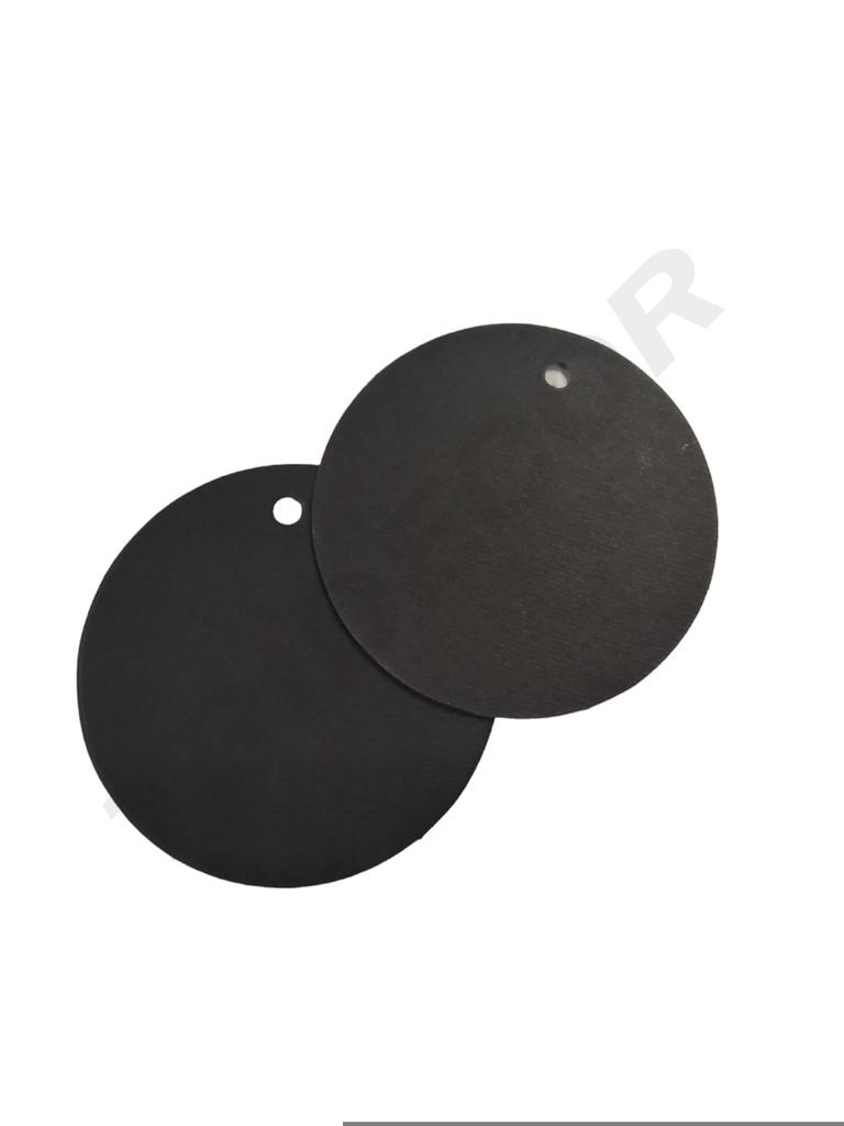 Etiquetas de Papel Vermelho Branco Preto e Café 6X6cm 100Un