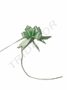 Large Noeud Vert Couleur Unie