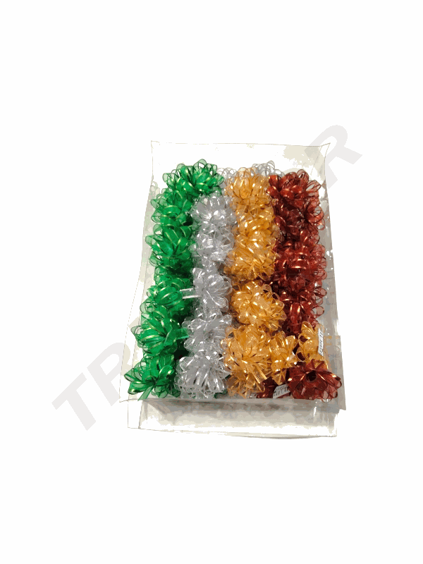 Steaua textilă Argintiu Verde Galben Albastru Roșu Violet