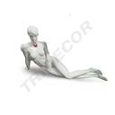 Mannequin féminin en fibre de verre en blanc brillant