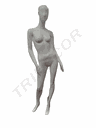 Maniquí De Mujer Abstracto Blanco Brillo