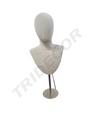 男胸模带不锈钢圆底座 Busto Corto de Hombre Con Base Acero Inox