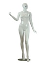 女模特亮白带睫毛 Maniqui de Mujer Blanco Brillo