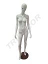 Maniquí De Mujer Blanco Brillo