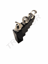 Black Acrylic Jewelry Display Square Columns