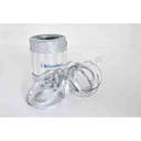 Rolă de panglică din rafie argintie cu stele 5 mm x 200 m 68244 Col04