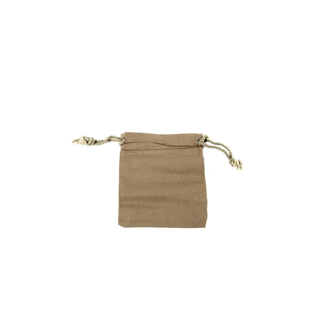 Bolsa De Lino Marrón Con Cierre De Cordón 11X9.5 Cm 20 Unidades
