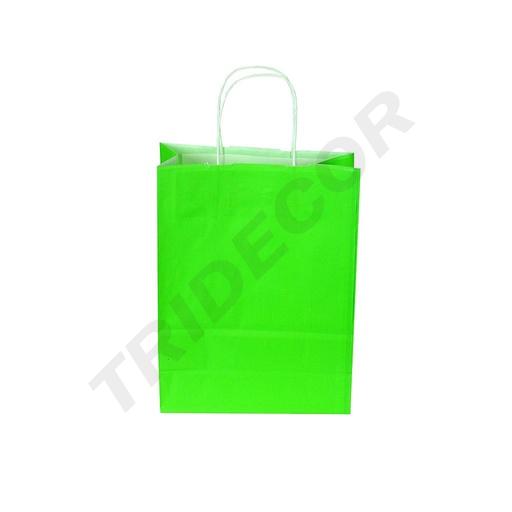浅绿色卷边手提纸袋 29X22X10厘米 25个装