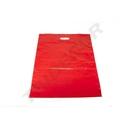 Sac roșu cu mânere decupate 35X45cm 100 de unități