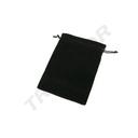 SAC VELVET NEGRU cu șnur, 19X14CM, 20buc/PACHET