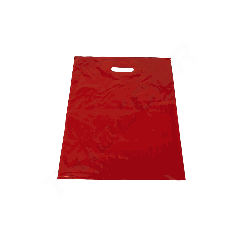 Bolsa Roja con Asas Troqueladas 40X50 cm 100 Unidades