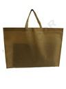 Borsa in tessuto color cammello con manico ritagliato 35x45cm 25 unità