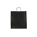 Bolsas con asa rizada 36X12X41 Cm Color Negro 25 unidades