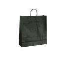 黑色纸袋带卷曲手柄 22X10X29 厘米 - 25 个单位