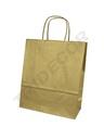 Sacco di carta di cellulosa con manico riccio dorato 22X10X27CM 25 unità