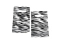 Sac plastic cu imprimeu zebră 16X25cm cu mâner decupat, 100buc
