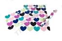 Sac de plastic cu mâner decupat 40x50 cm Inimi 100/bucată 10 pachete/cutie