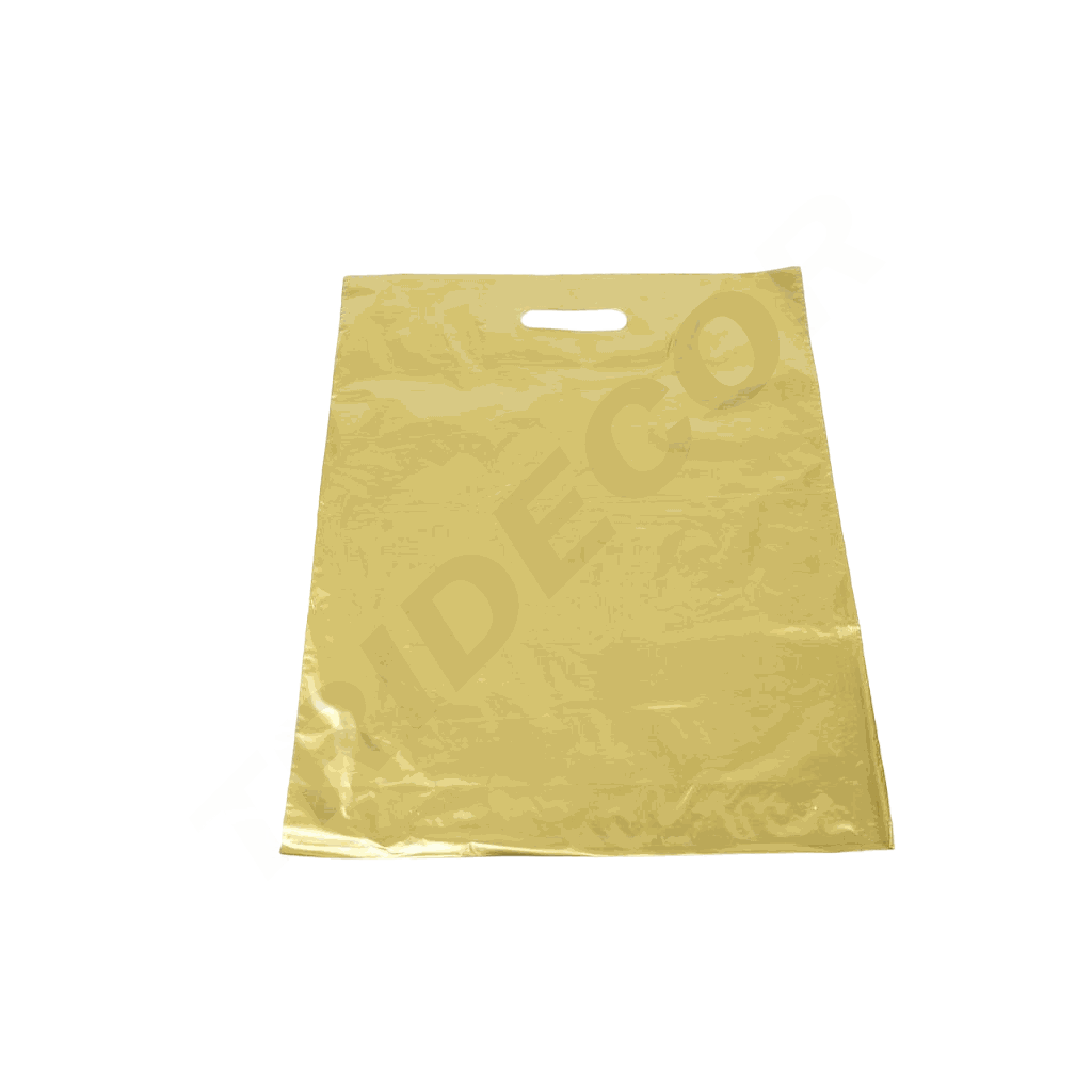 Borsa con manico dorato fustellato 40X50CM 100 Unità