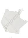 Borsa di plastica stile T-shirt bianca 70% riciclata 60X70 CM