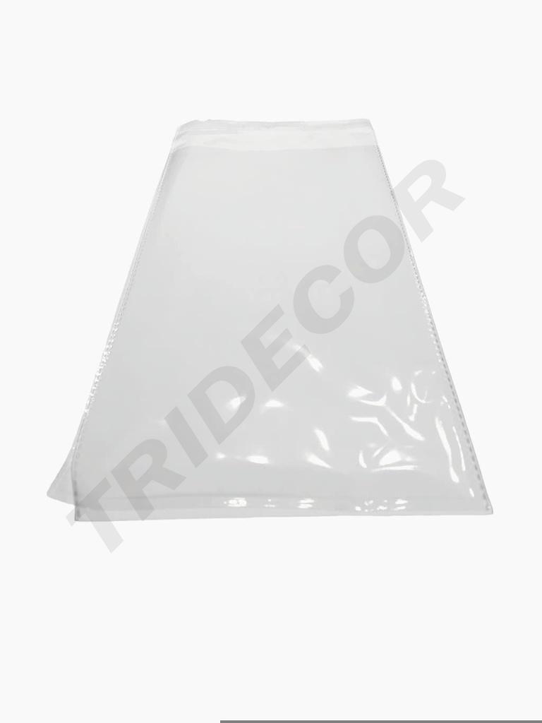 Envelope adesivo transparente 15X30cm 100/Pacote