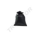 Bolsa de couro sintético preta 17X15CM