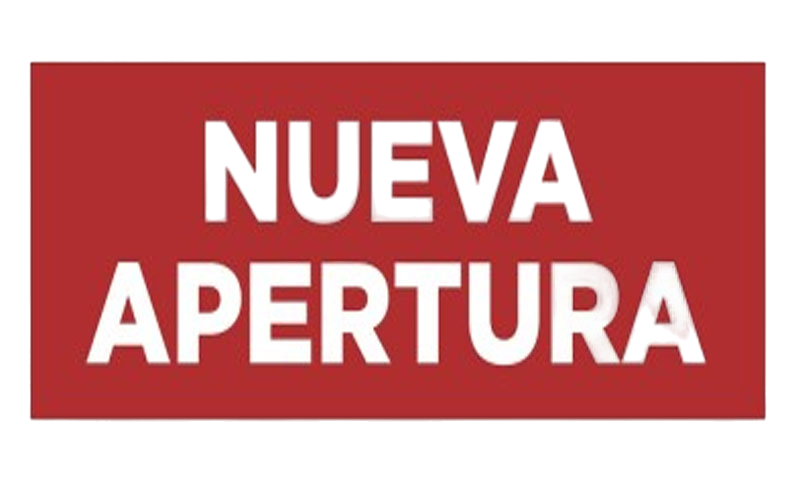 Carteles Nueva Apertura Fondo Rojo