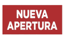 标牌[New Opening]红色背景 Carteleria [Nueva Apertyra] Fondo Rojo