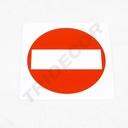 AUTOCOLLANT SIGNE INTERDIT 11X11 CM