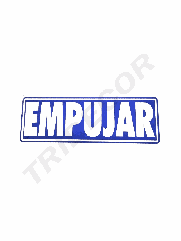 Poster Push 17,5X6cm