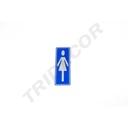 Toilettes Silhouette Dames Poster