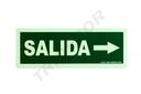 Sinal de saída à direita 30X10.5 cm