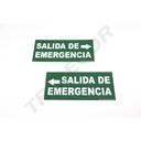 EMERGENCY EXIT SIGN ON THE RIGHT 30X15 CM